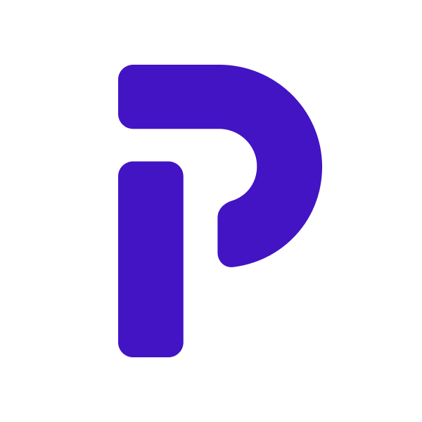 Plutio logo brand asset - symbol, icon, favicon, small, transparent, png, mark, inverted